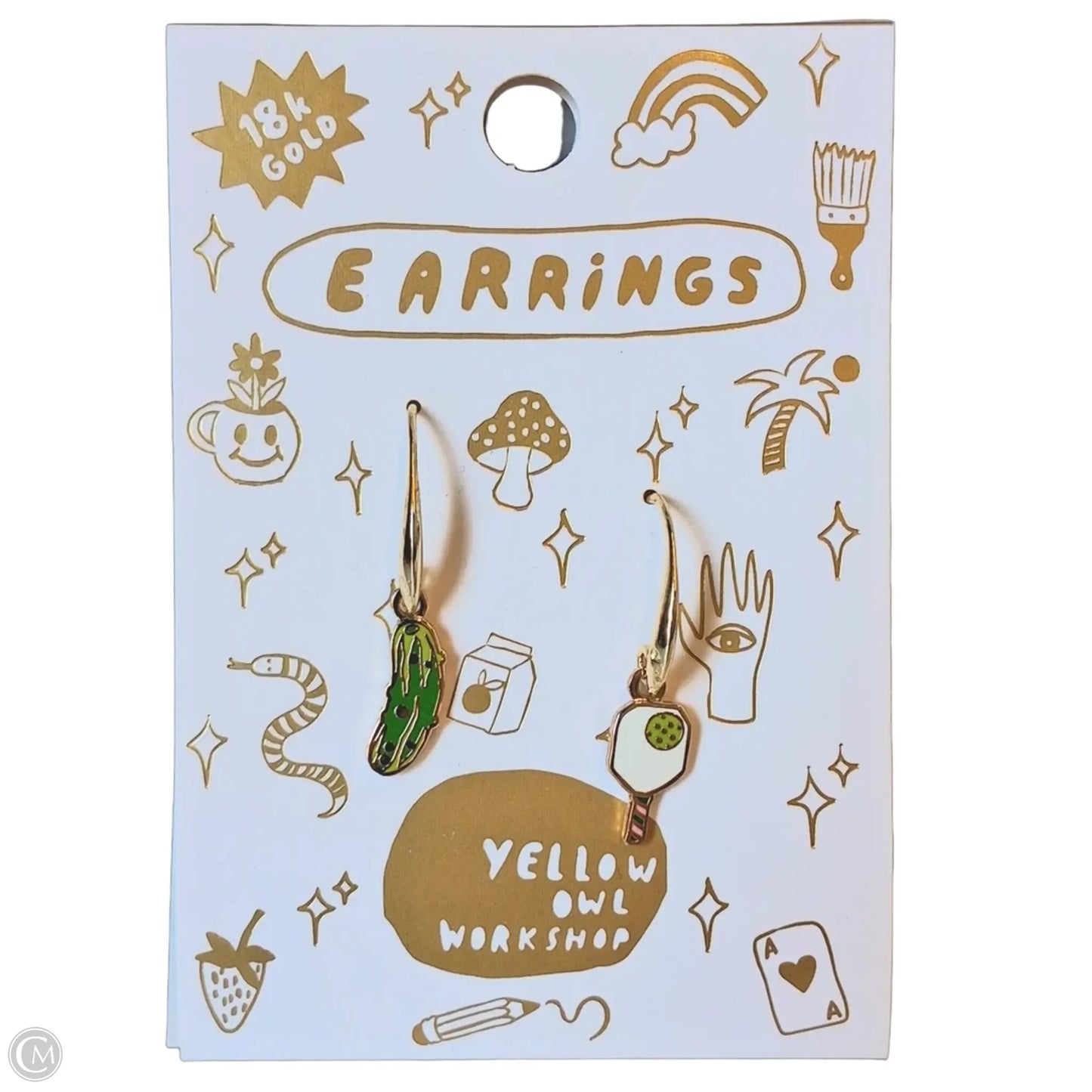 Earrings Dangle/drop By Yellow Owl Workshop
