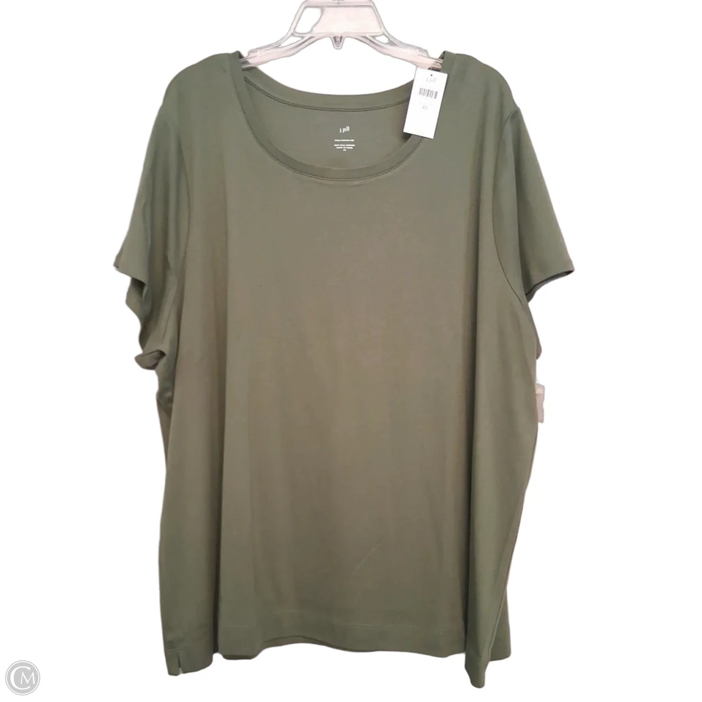 Top Short Sleeve Basic By J. Jill In Green, Size: 4x