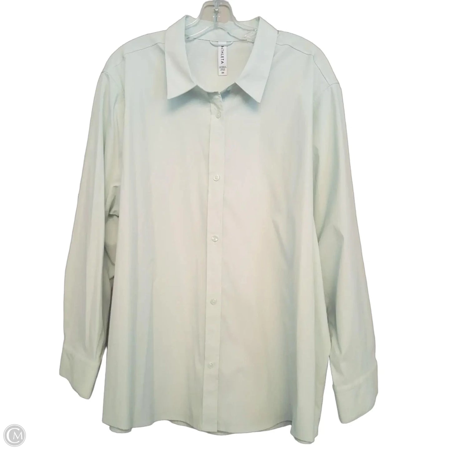 Top Long Sleeve By Athleta In Green, Size: 3x