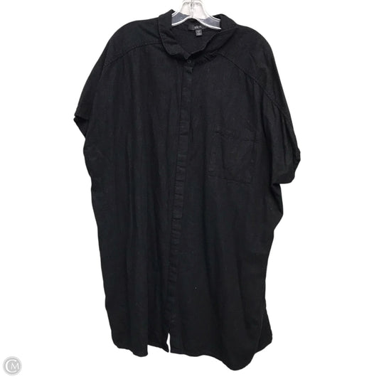 Top Short Sleeve By Ellos In Black, Size: 2x