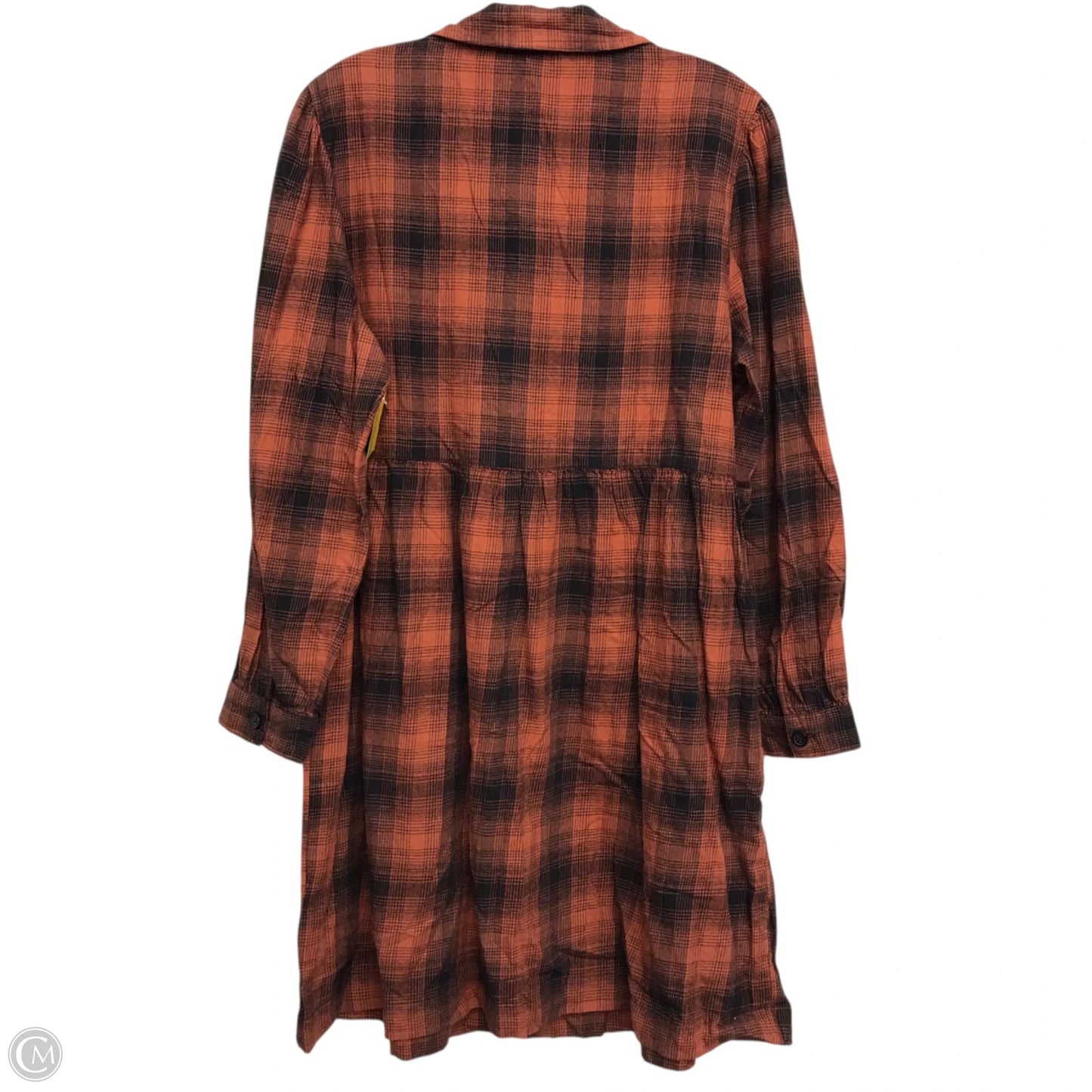Dress Casual Short By Beachlunchlounge In Black & Orange, Size: L