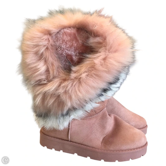 Boots Snow By Pazzle In Pink, Size: 7
