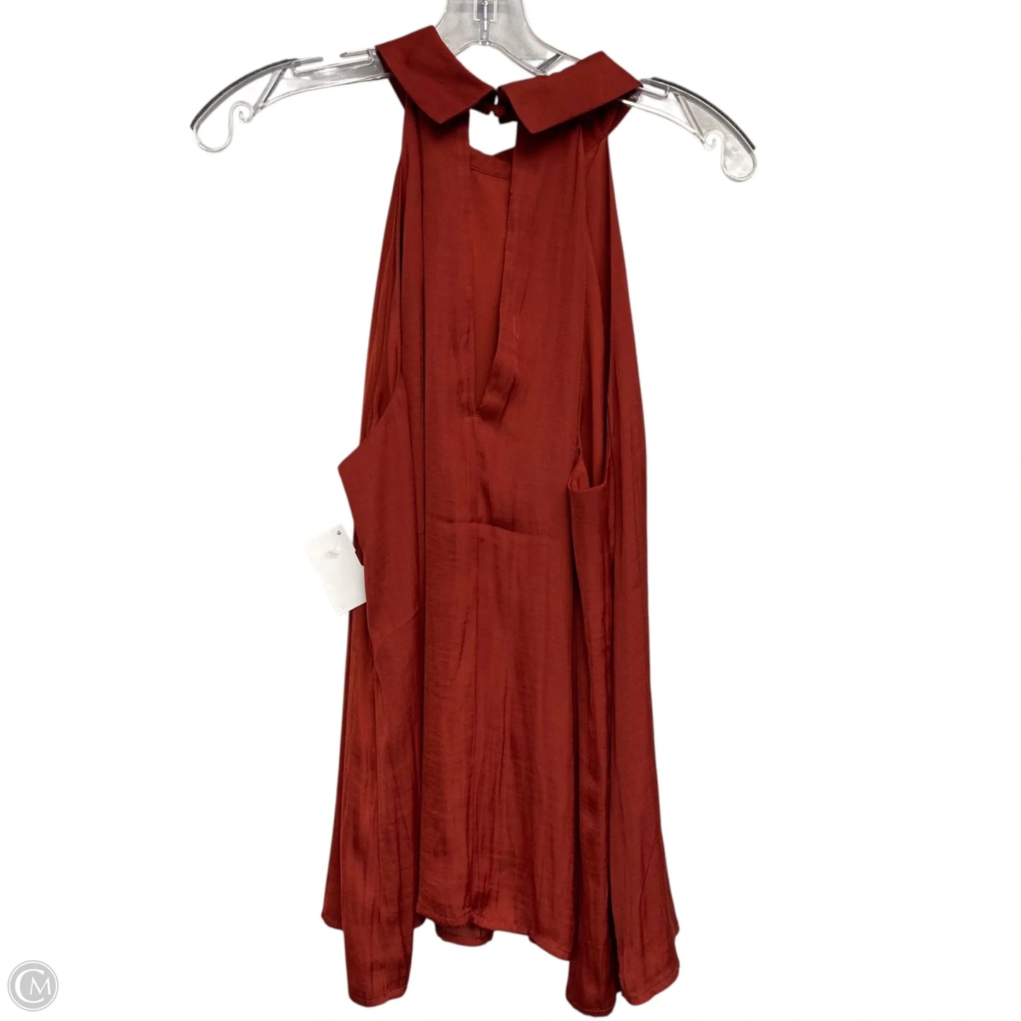 Top Sleeveless By Banana Republic In Red, Size: L