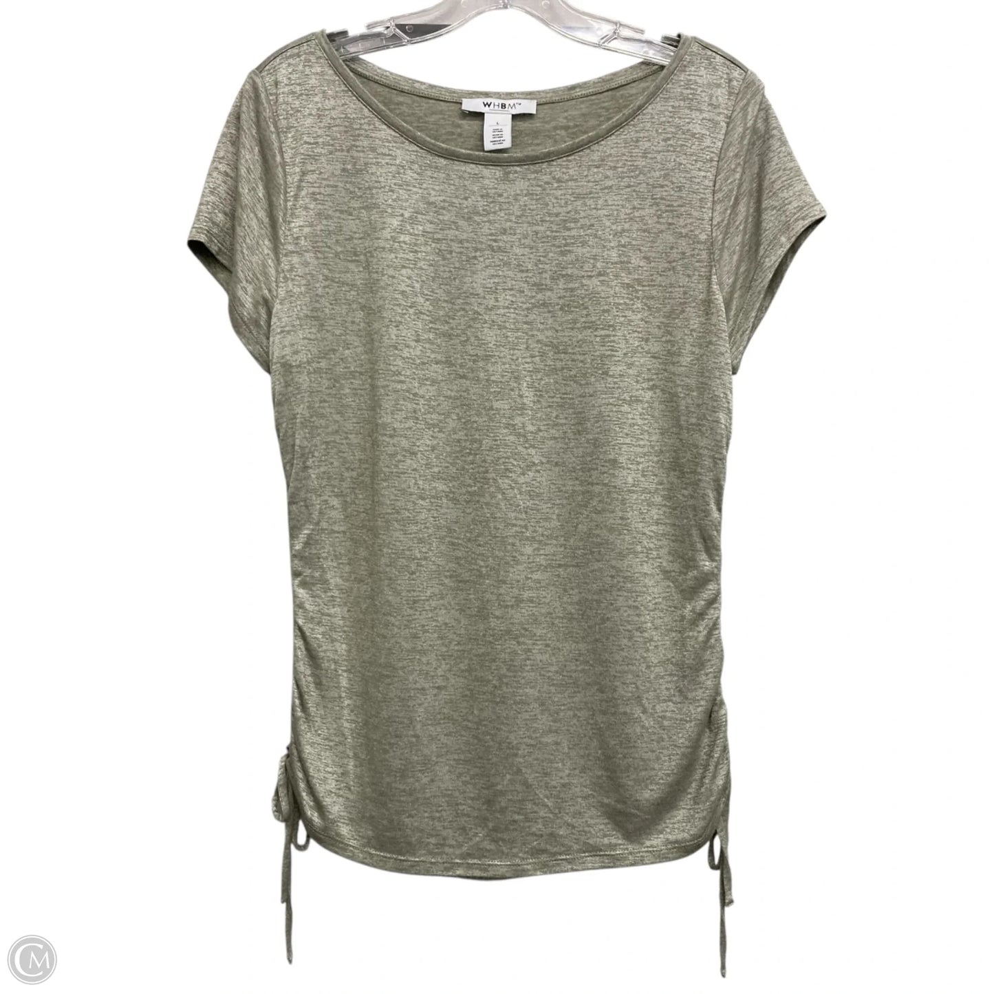 Top Short Sleeve By White House Black Market In Green, Size: L