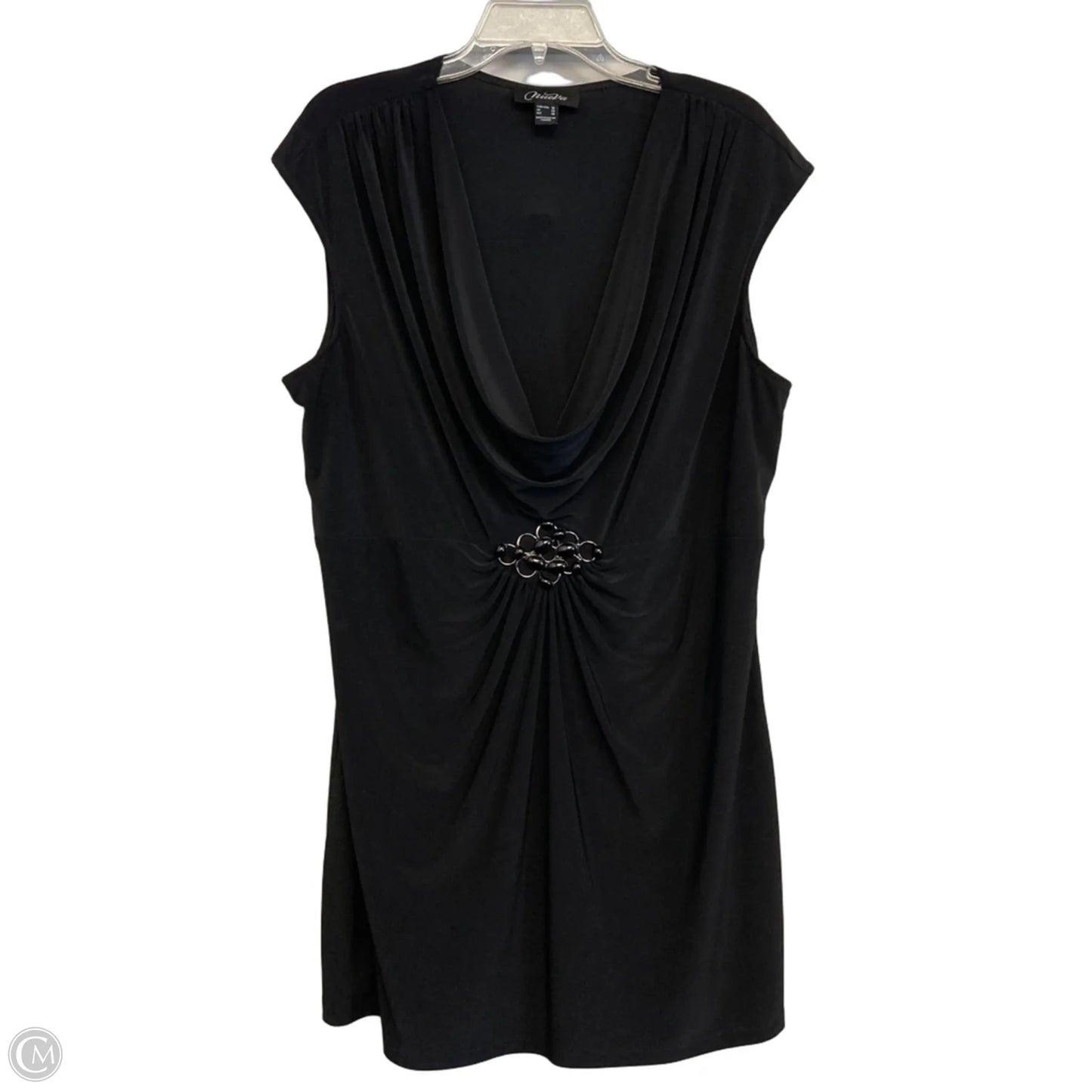 Top Sleeveless By Nueva In Black, Size: 1x