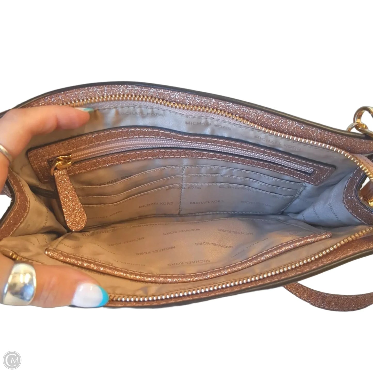 Crossbody Designer By Michael Kors, Size: Medium