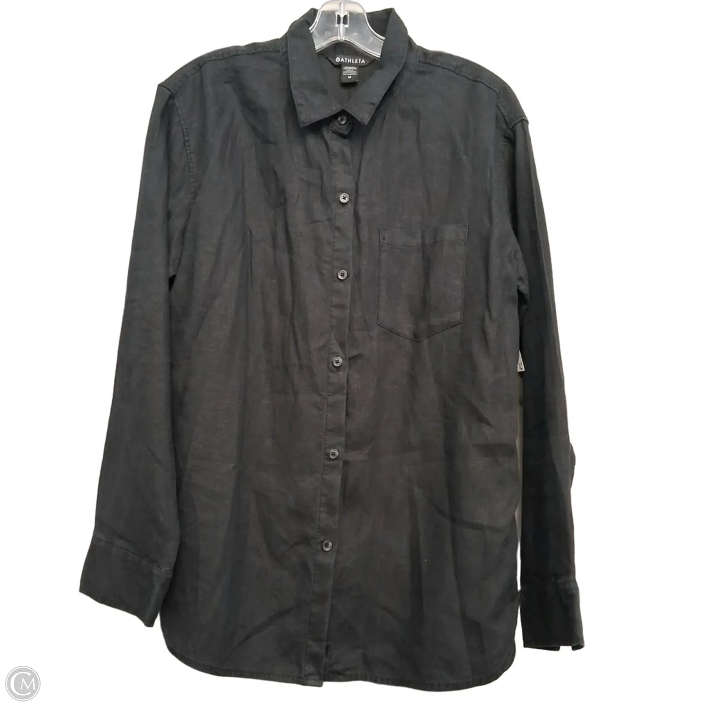 Top Long Sleeve By Athleta In Black, Size: M