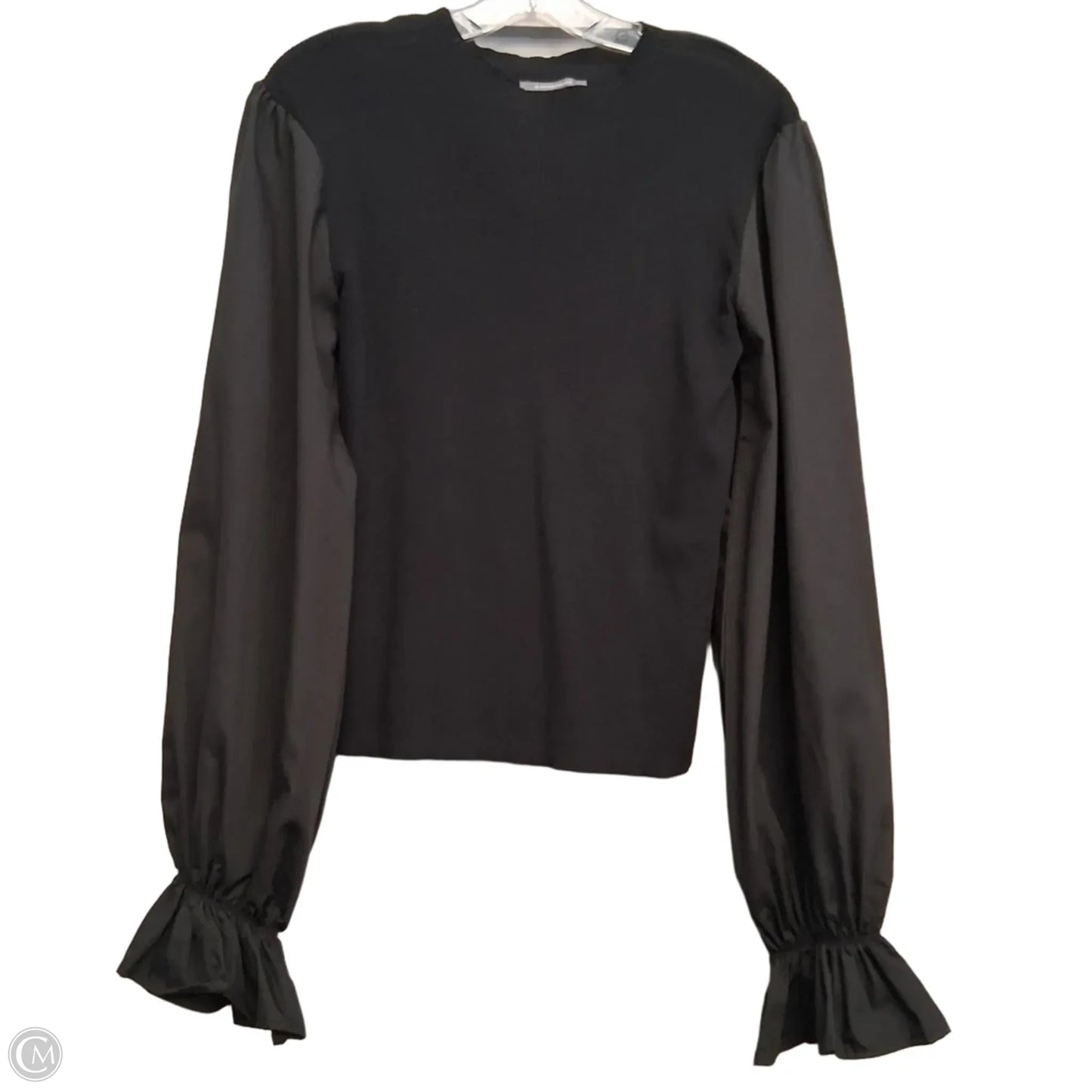 Top Long Sleeve By Anthropologie In Black, Size: L