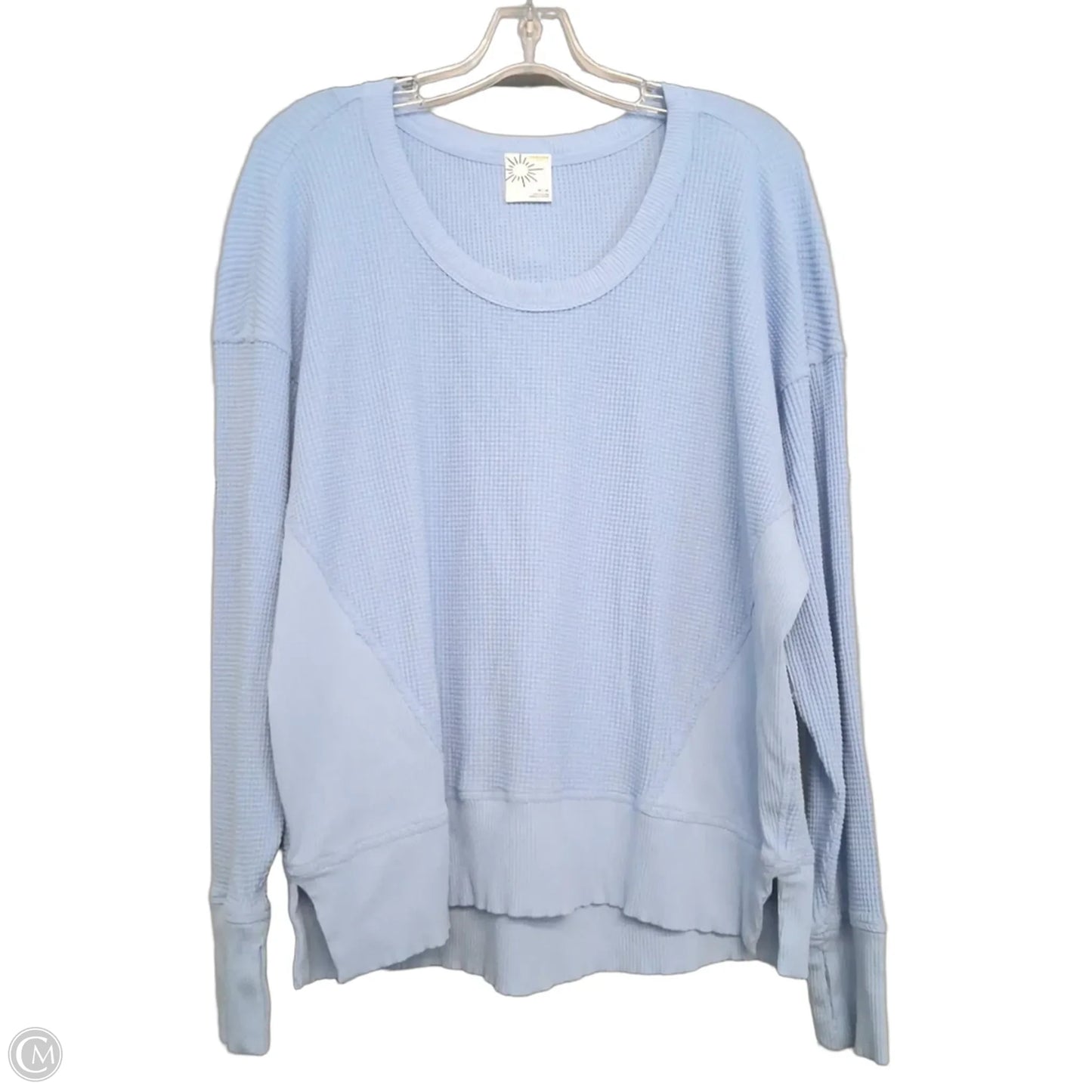Top Long Sleeve By Offline In Blue, Size: M