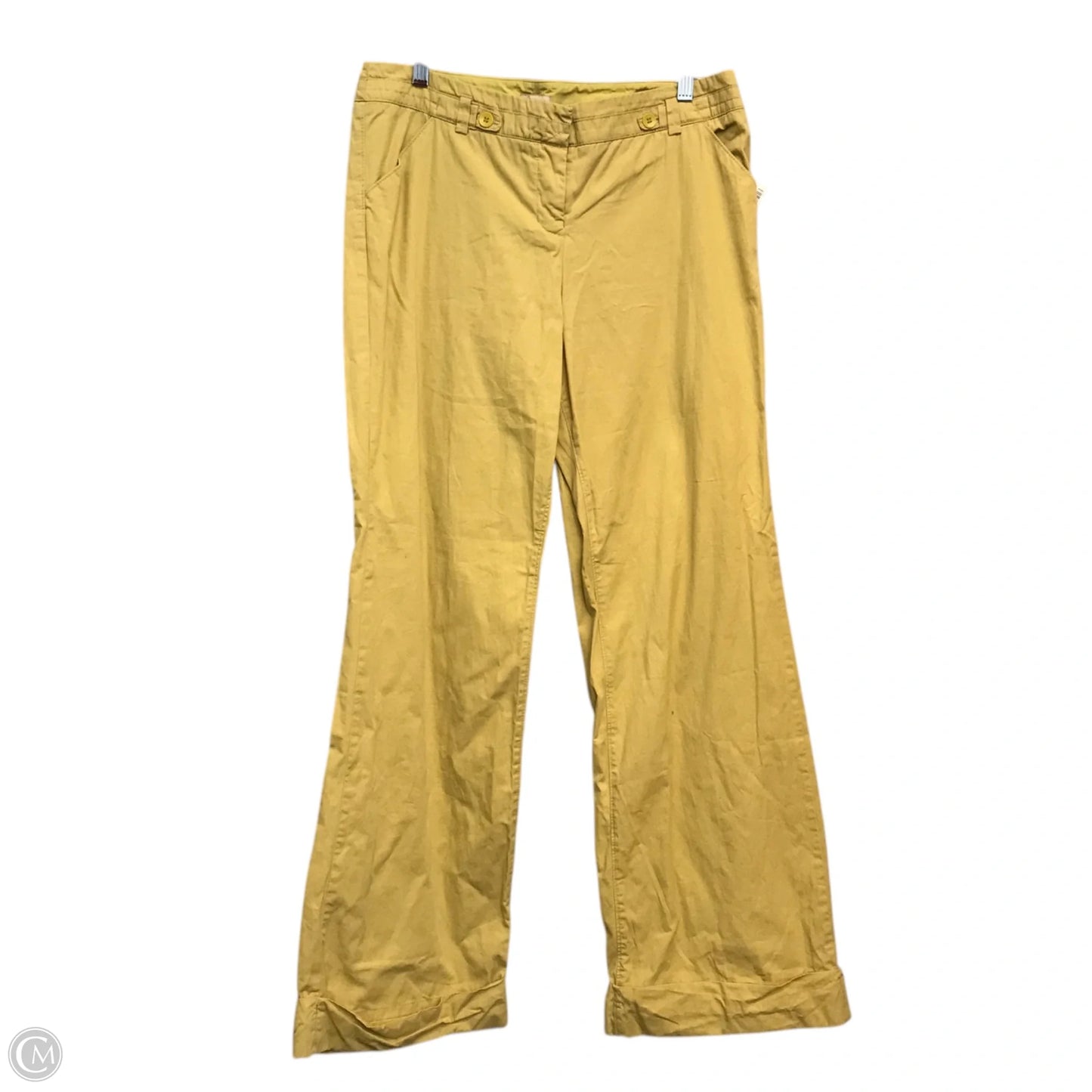 Pants Wide Leg By Elevenses In Chartreuse, Size: 10