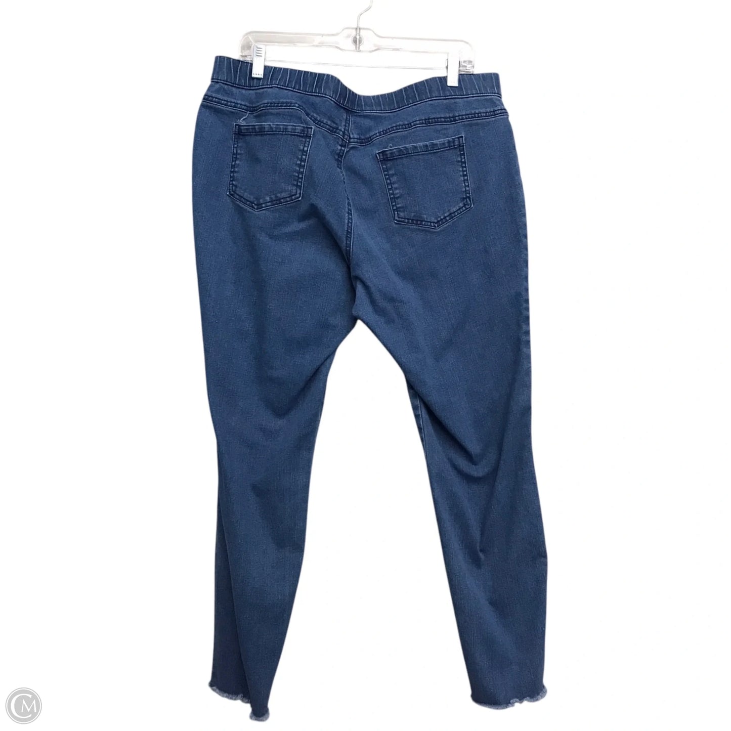 Jeans Skinny By Hue In Blue Denim, Size: 16