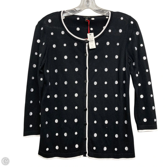 Sweater Cardigan By Talbots In Polkadot Pattern, Size: Sp