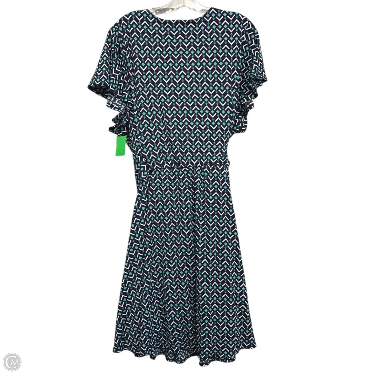 Dress Casual Short By Lane Bryant In Blue & White, Size: 3x