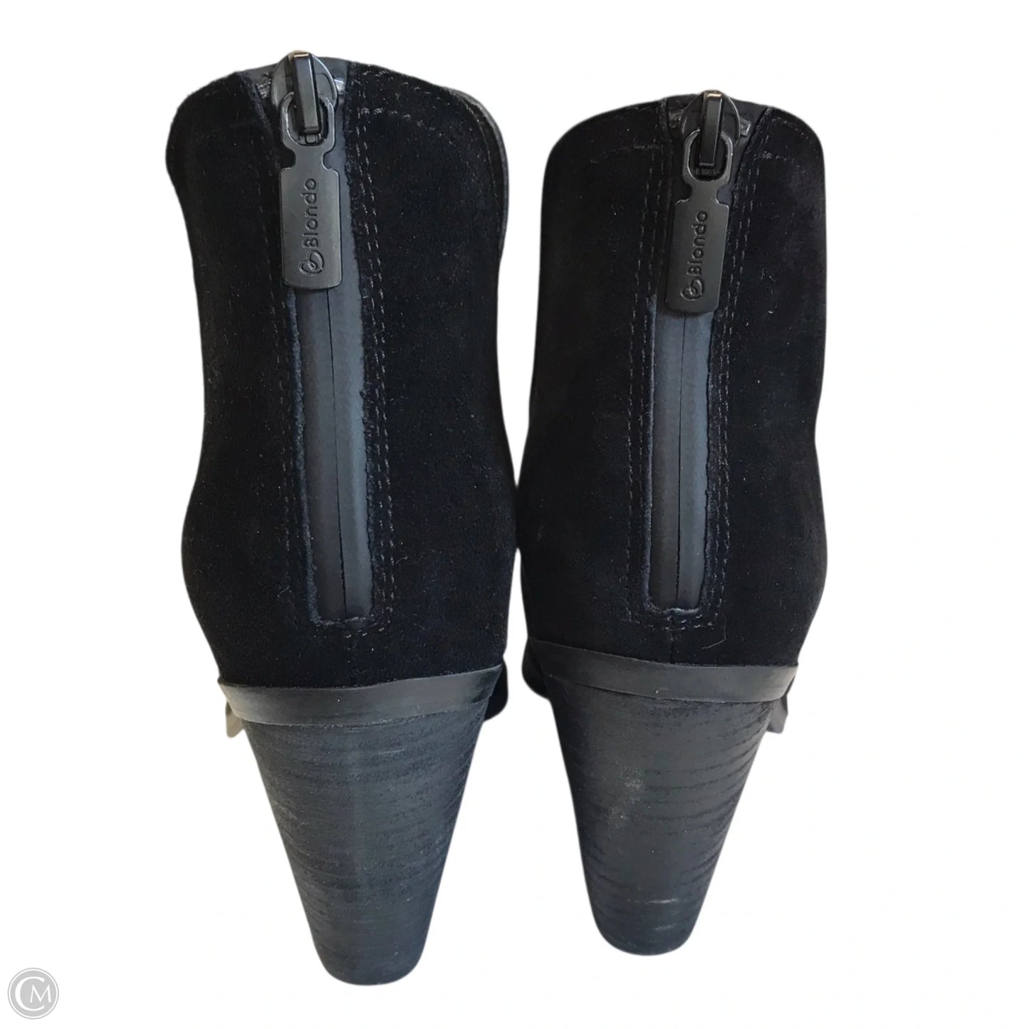 Boots Ankle Heels By Blondo In Black, Size: 8.5