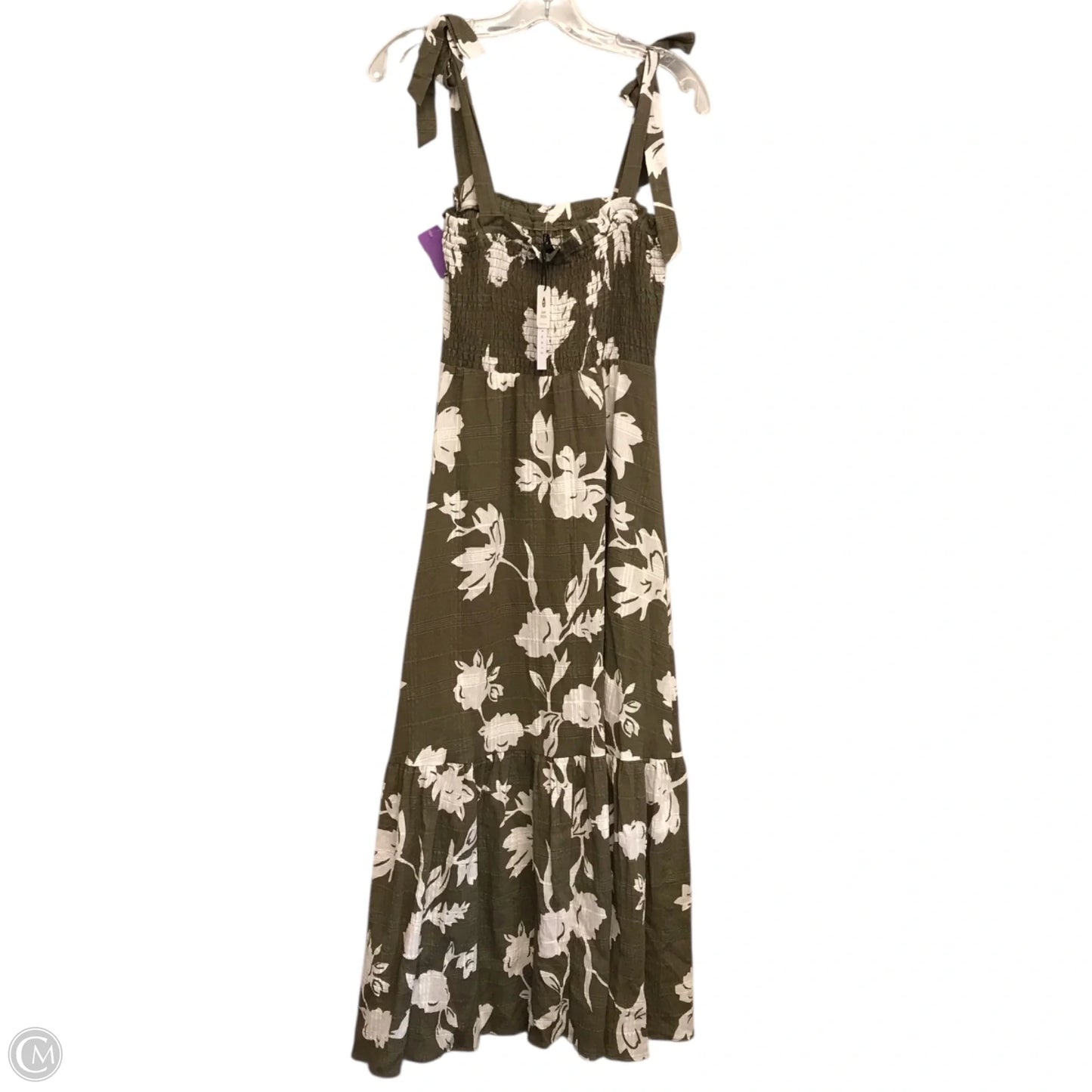 Dress Casual Maxi By Sanctuary In Green & White, Size: Xxs