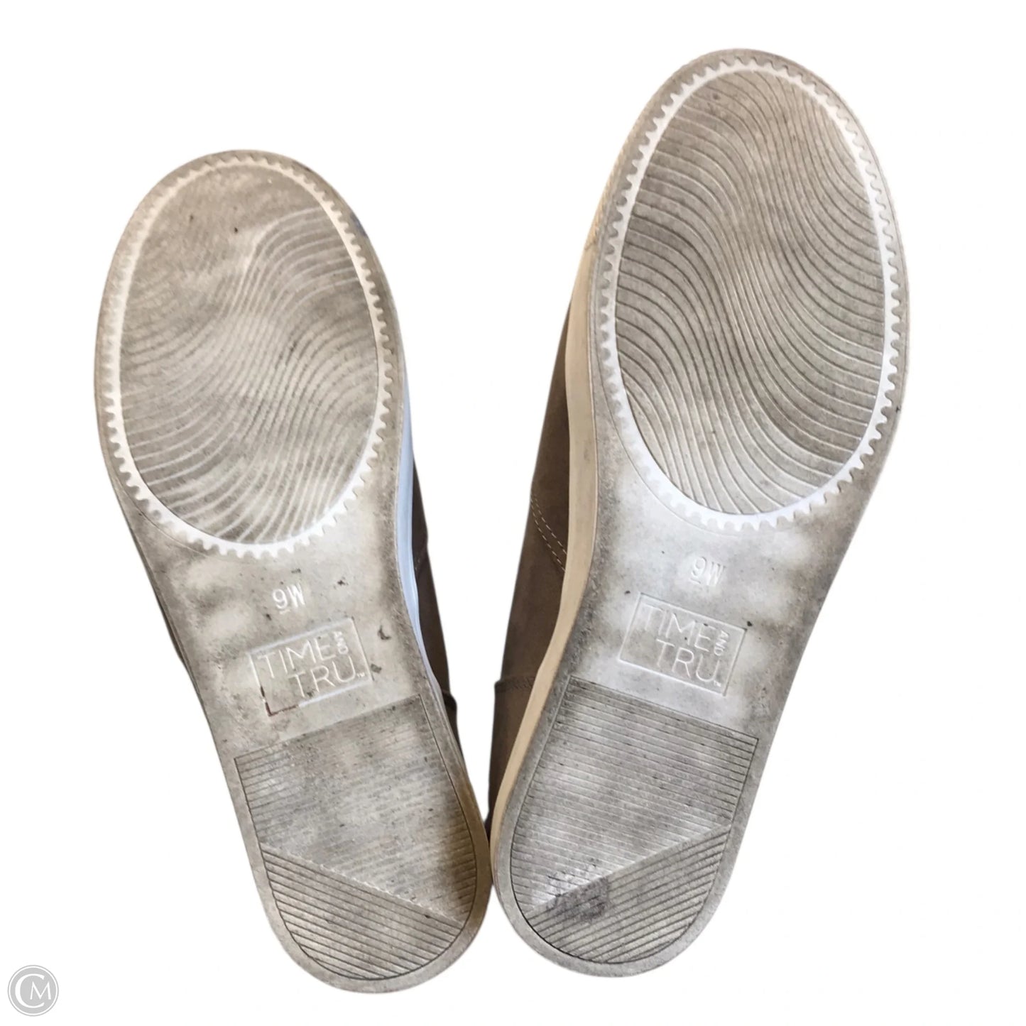 Boots Ankle Flats By Time And Tru In Grey, Size: 9