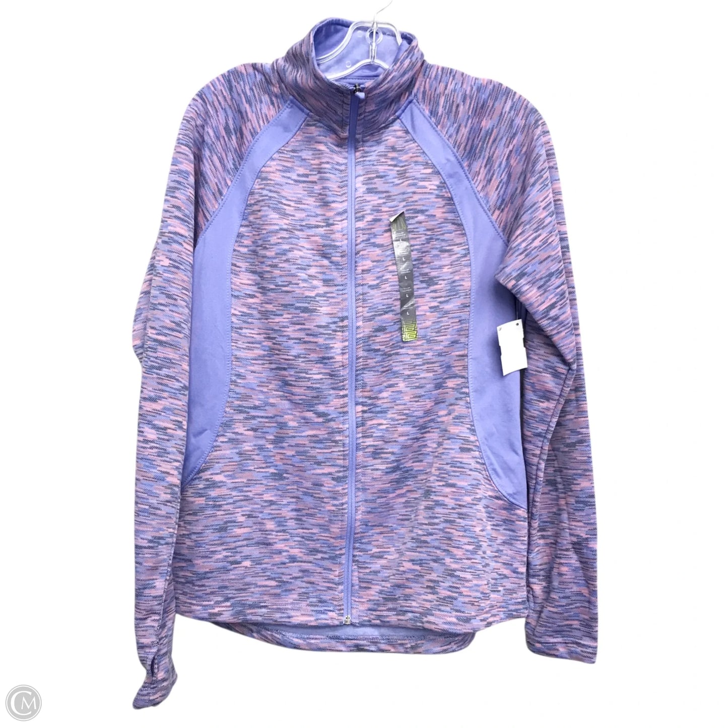 Athletic Jacket By Tek Gear In Purple, Size: L