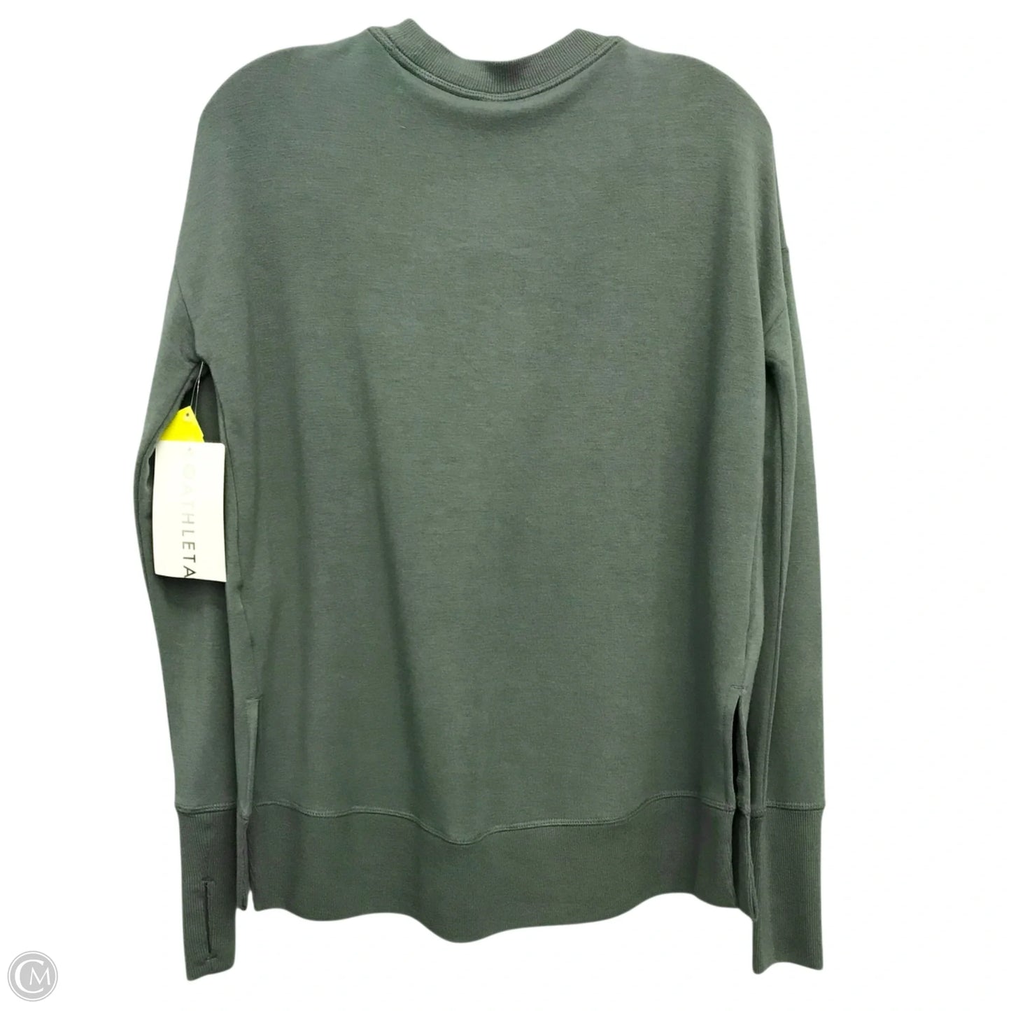 Athletic Top Long Sleeve Crewneck By Athleta In Green, Size: Xs