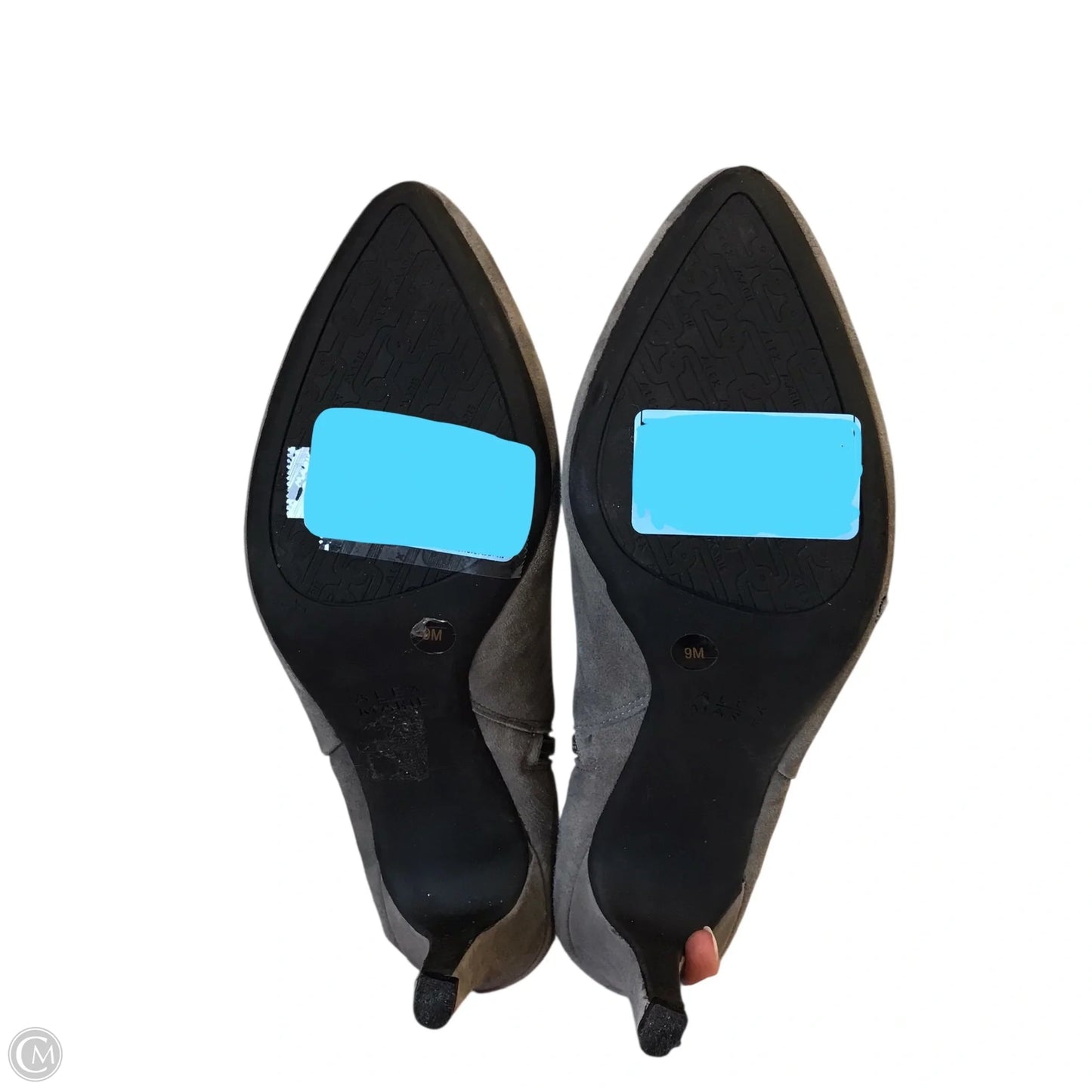 Boots Ankle Heels By Alex Marie In Grey, Size: 9