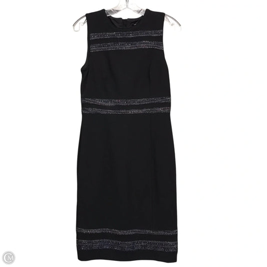 Dress Casual Midi By White House Black Market In Black, Size: S