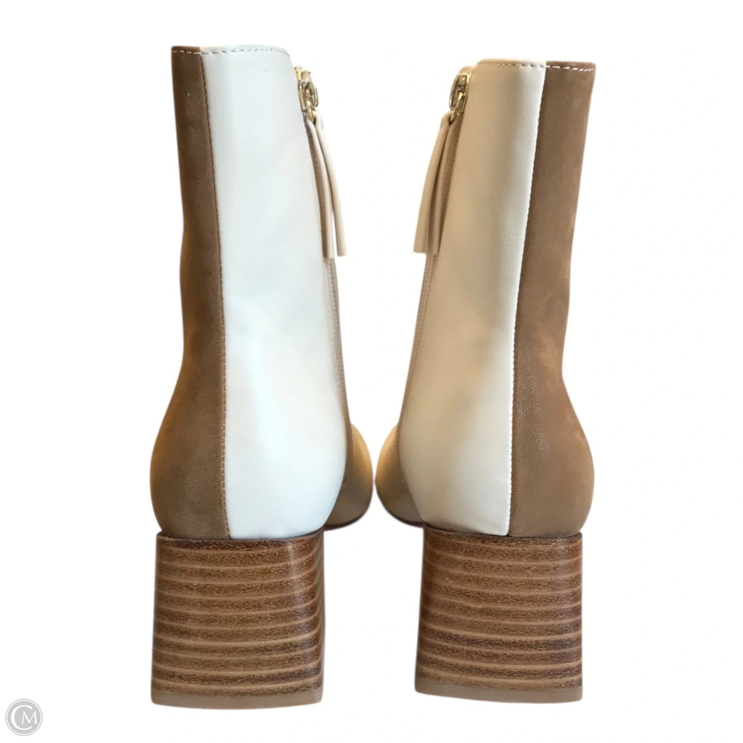 Boots Ankle Heels By Oasis Society In Tan, Size: 6
