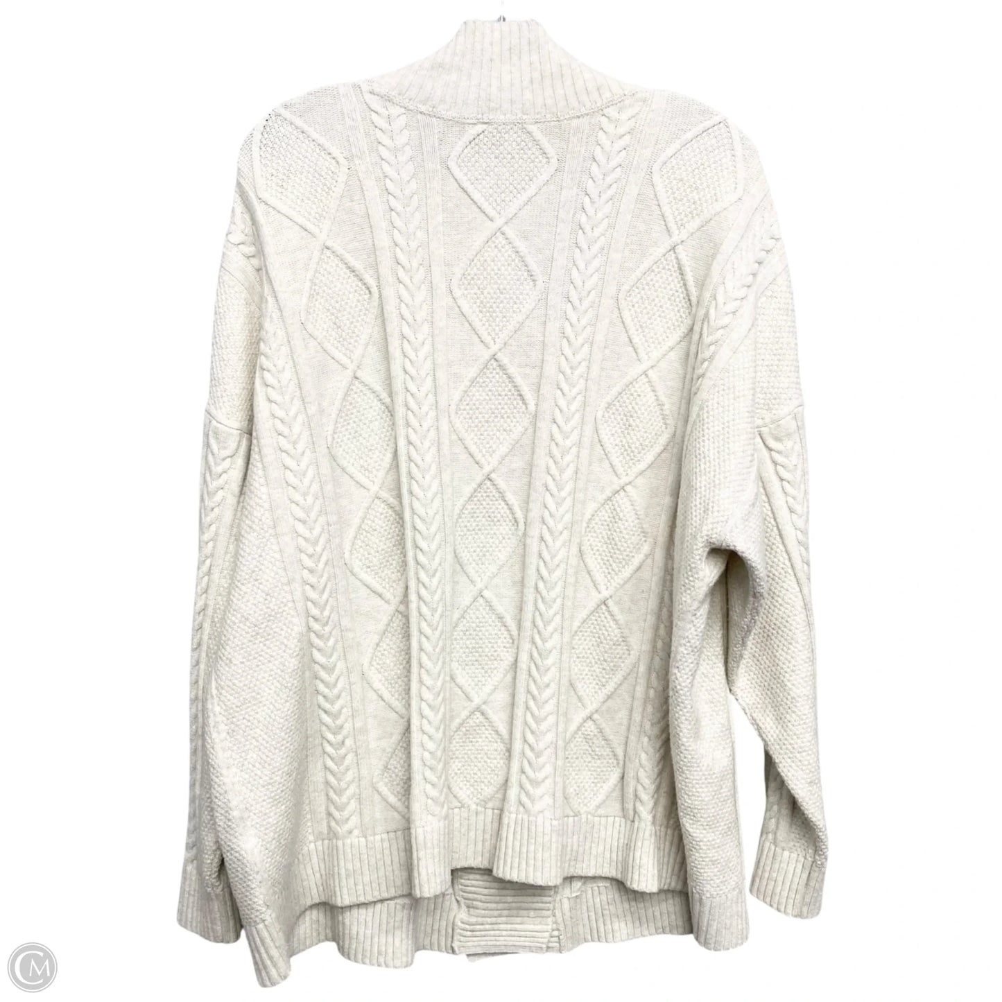 Sweater Cardigan By J. Jill In Ivory, Size: 2x