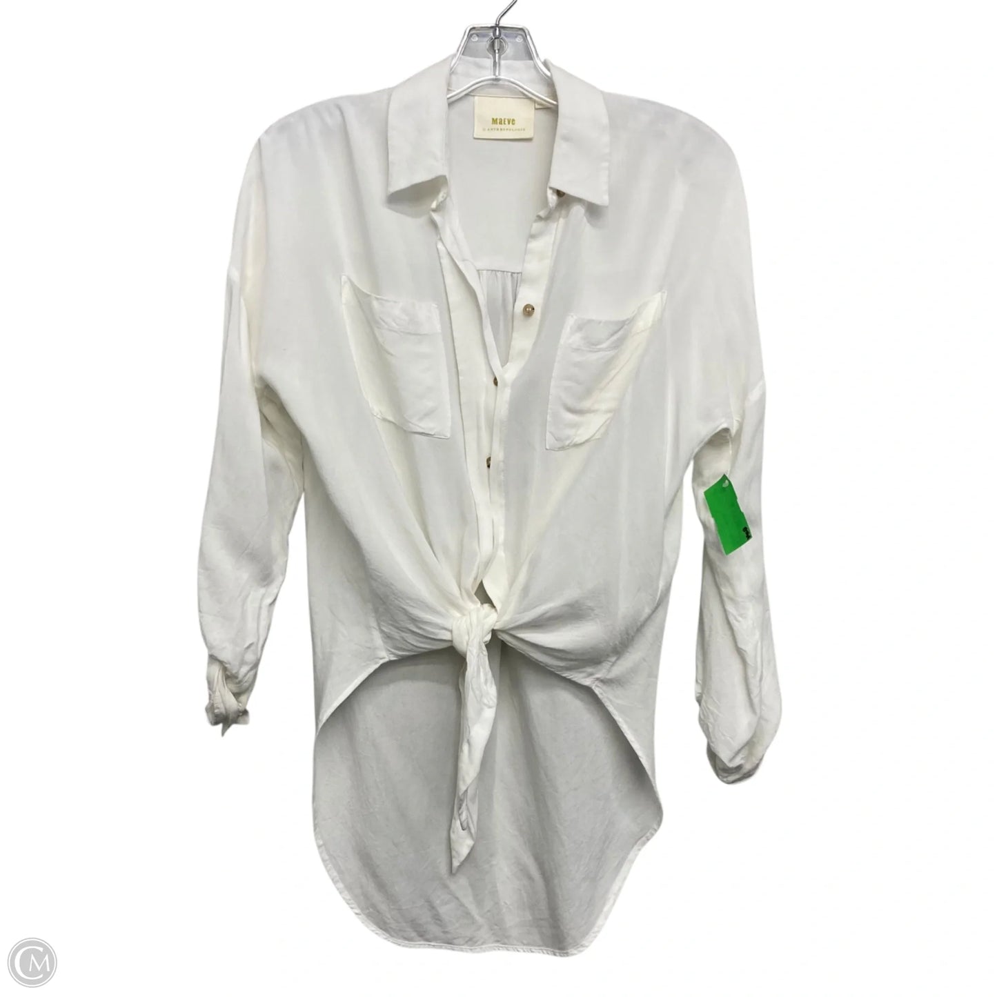 Top Long Sleeve By Maeve In Ivory, Size: Xs
