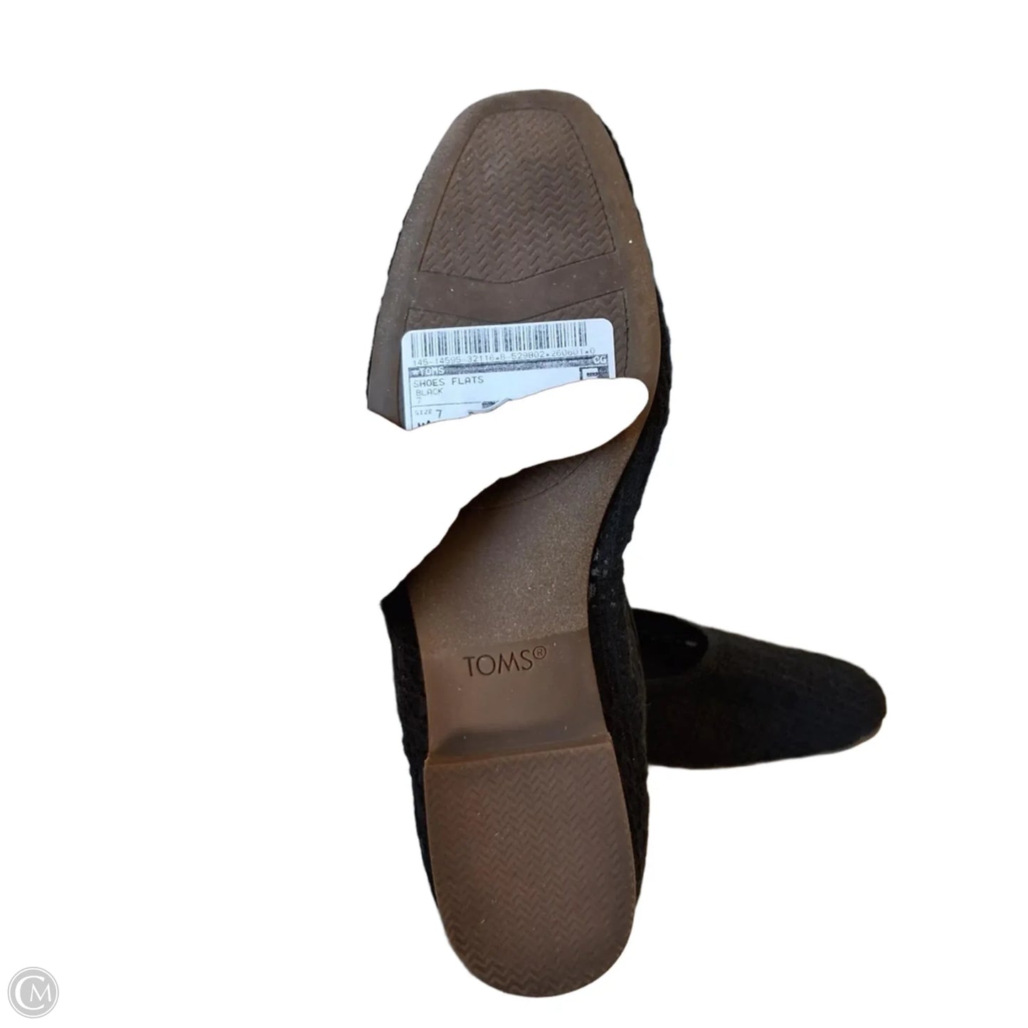 Shoes Flats By Toms In Black, Size: 7