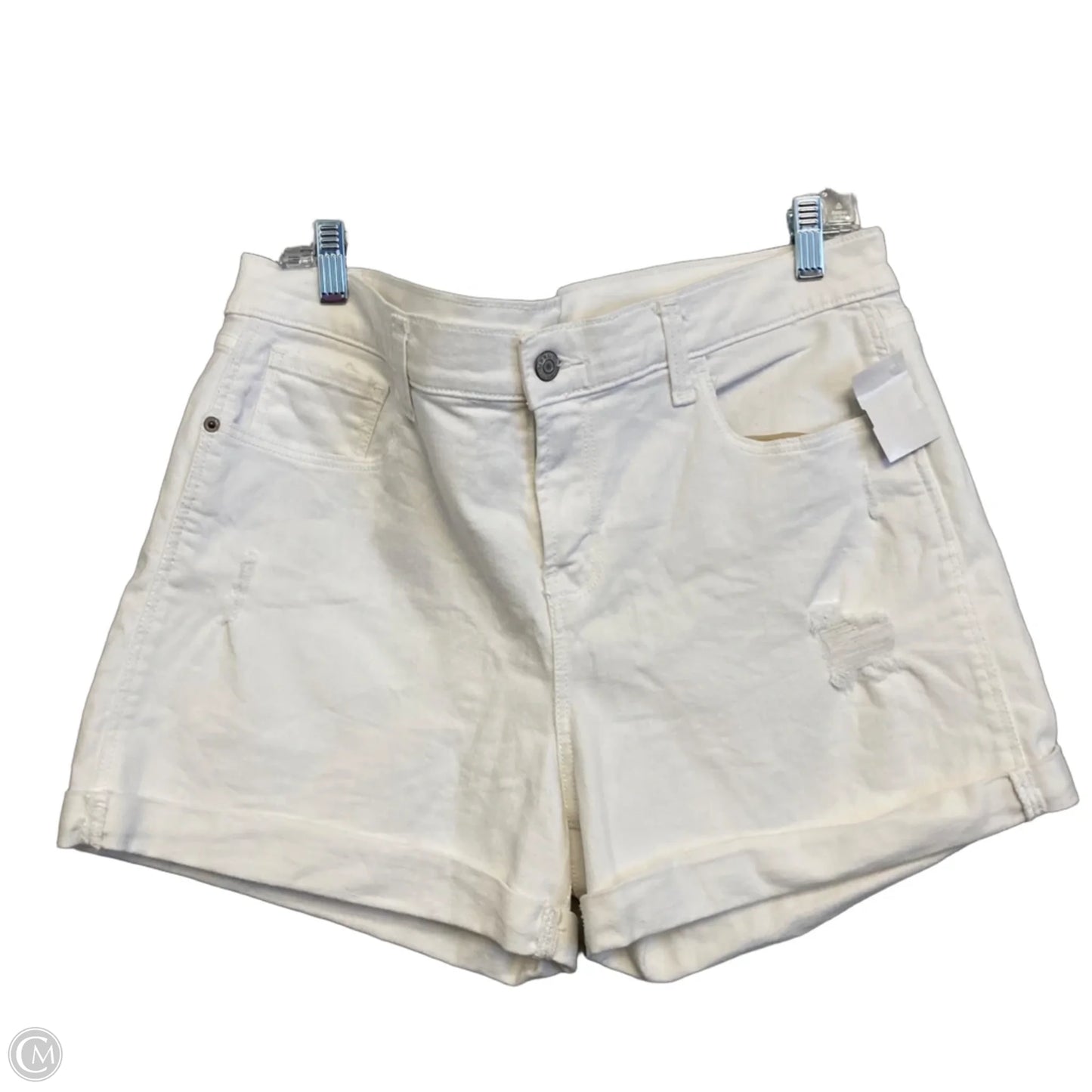 Shorts By Old Navy In White Denim, Size: 14