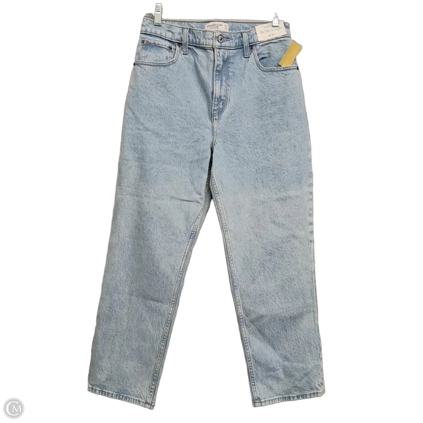 Jeans Straight By Abercrombie And Fitch In Blue Denim, Size: 8