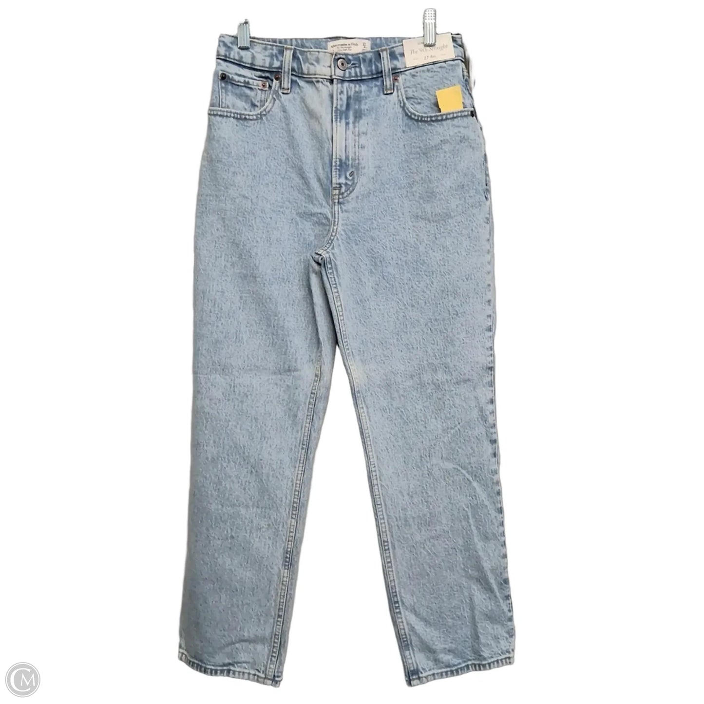 Jeans Straight By Abercrombie And Fitch In Blue Denim, Size: 4