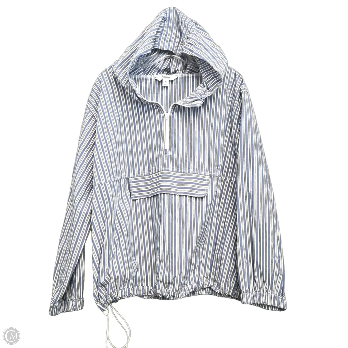Top Long Sleeve By Old Navy In Blue & White, Size: Xl