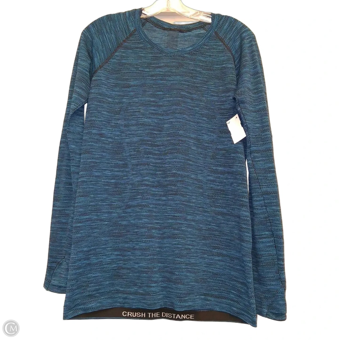 Athletic Top Long Sleeve Crewneck By Lululemon In Blue, Size: L