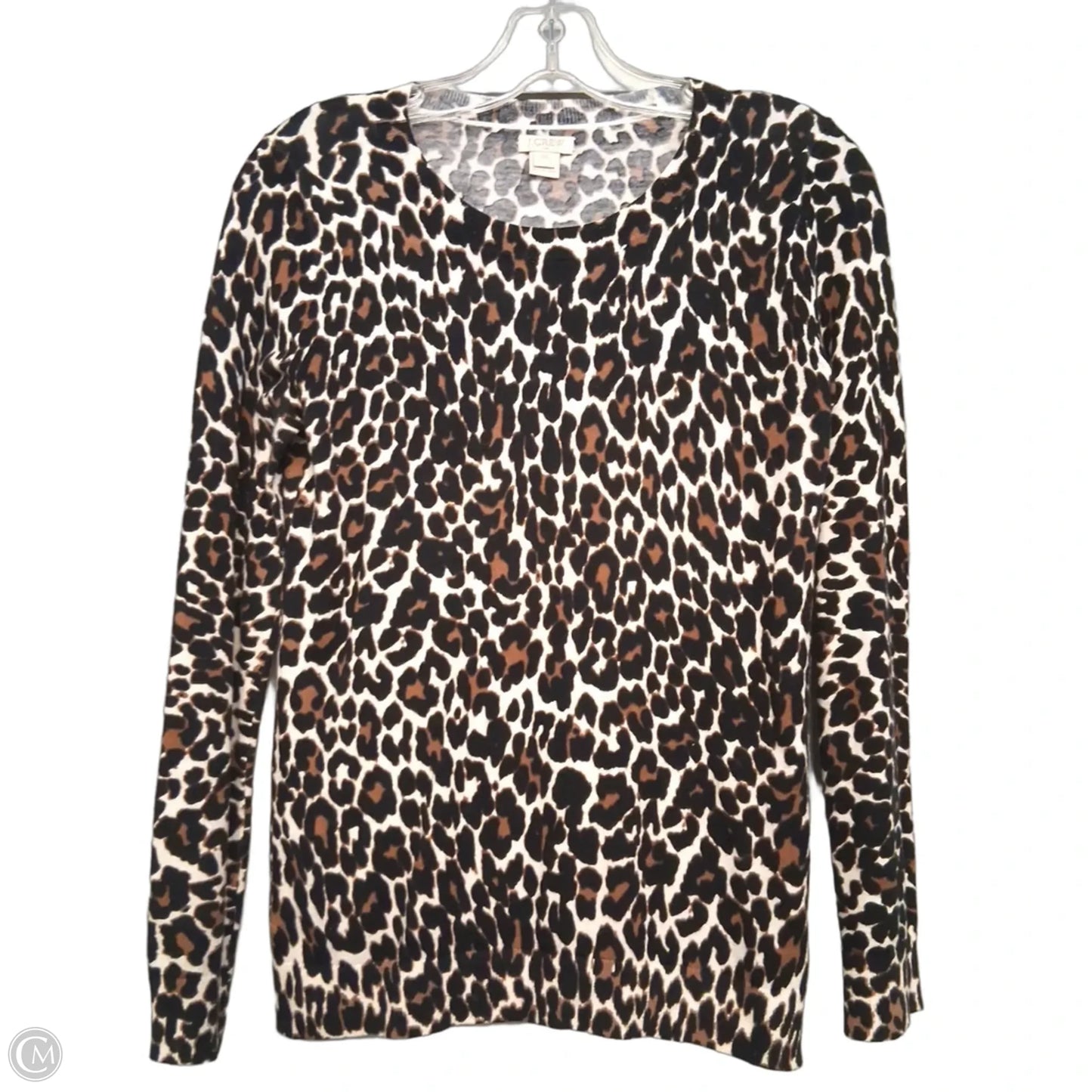 Top Long Sleeve By J. Crew In Animal Print, Size: Xxs
