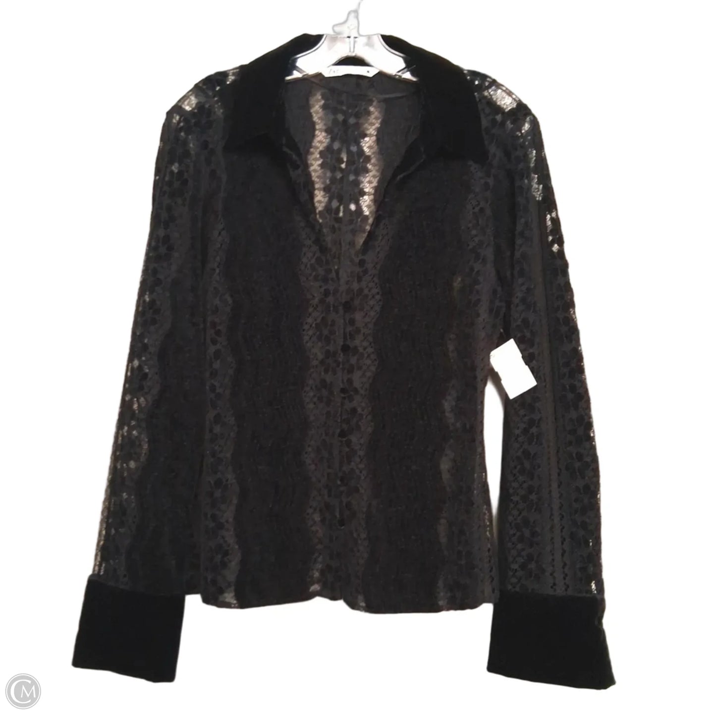 Top Long Sleeve By Zara In Black, Size: Xl