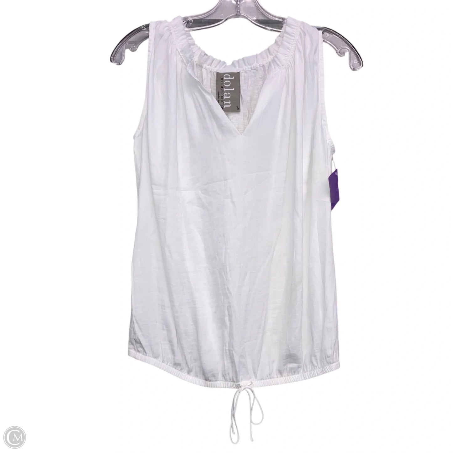 Top Sleeveless By Dolan Left Coast In White, Size: S