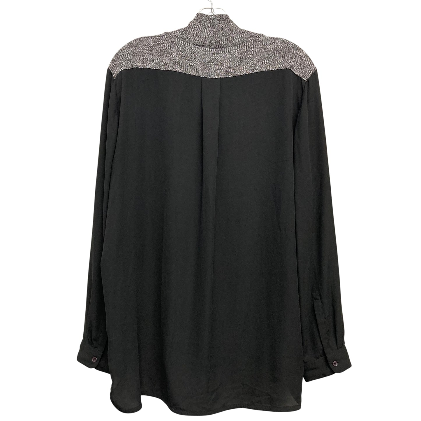 Top Ls By Loft In Black & Grey, Size:Xl