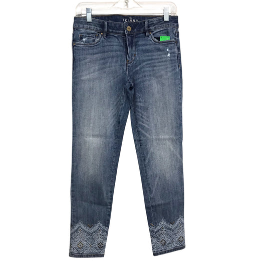 Jeans Skinny By White House Black Market In Blue Denim, Size:2