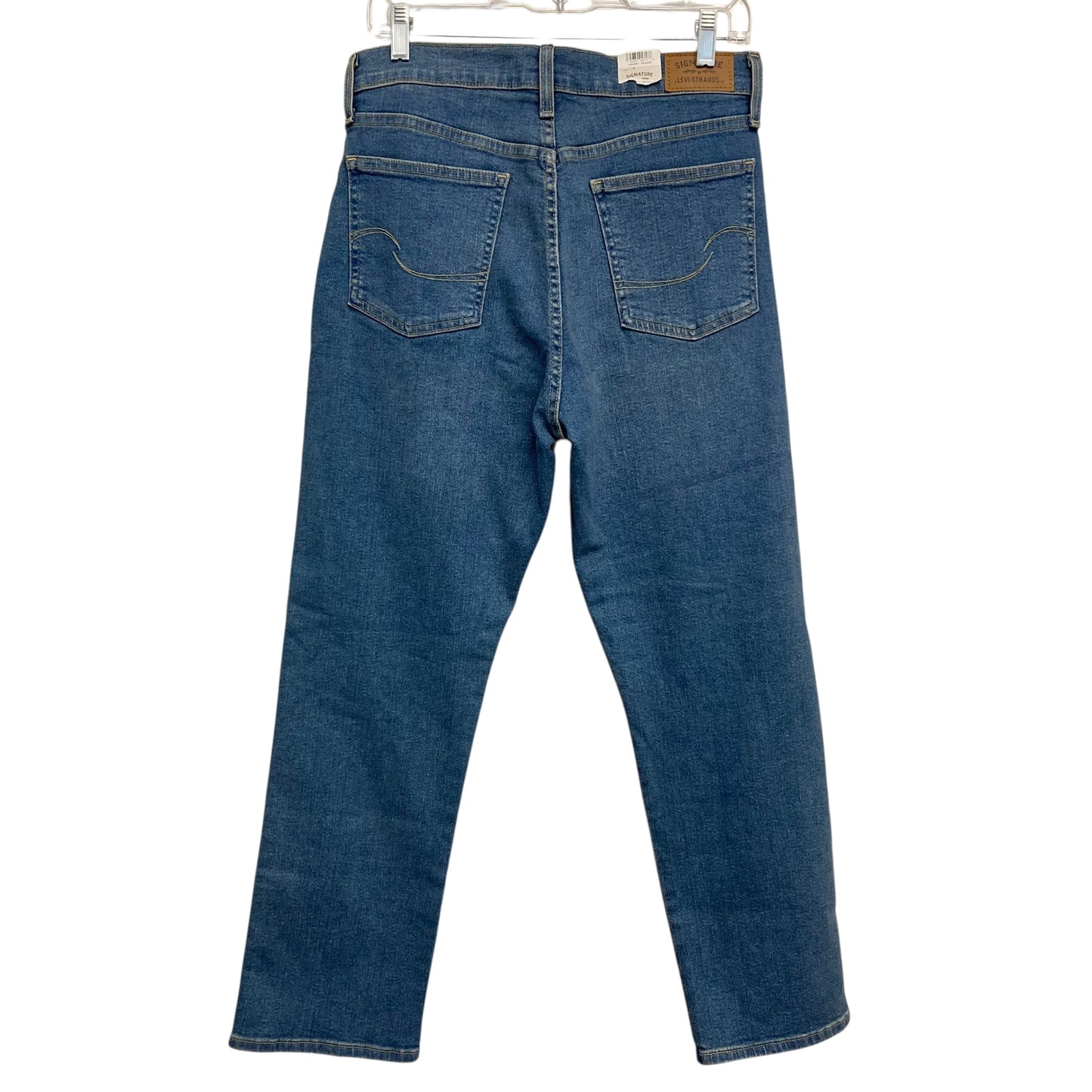 Jeans Straight By Levis In Blue Denim, Size:10