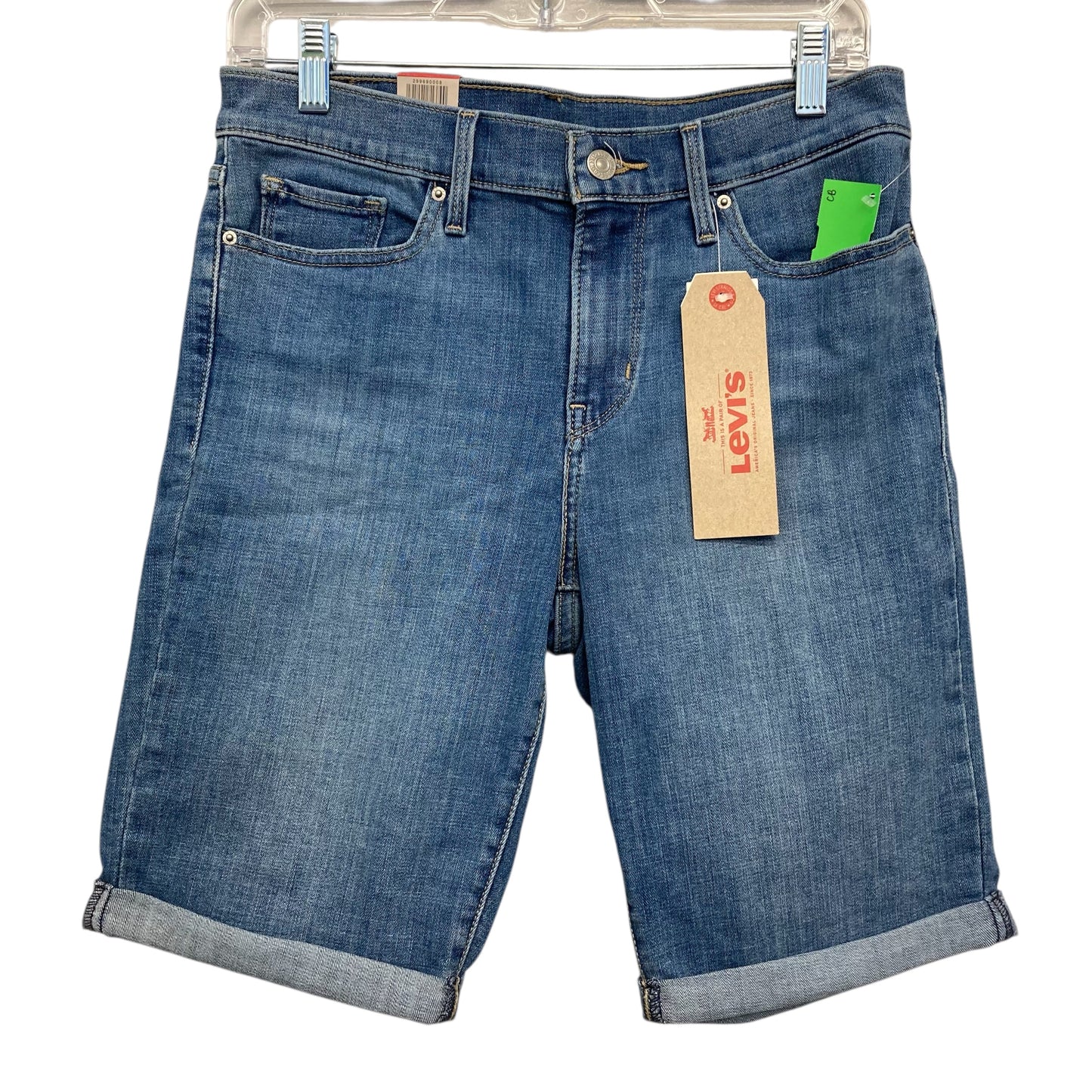 Shorts By Levis In Blue Denim, Size:8