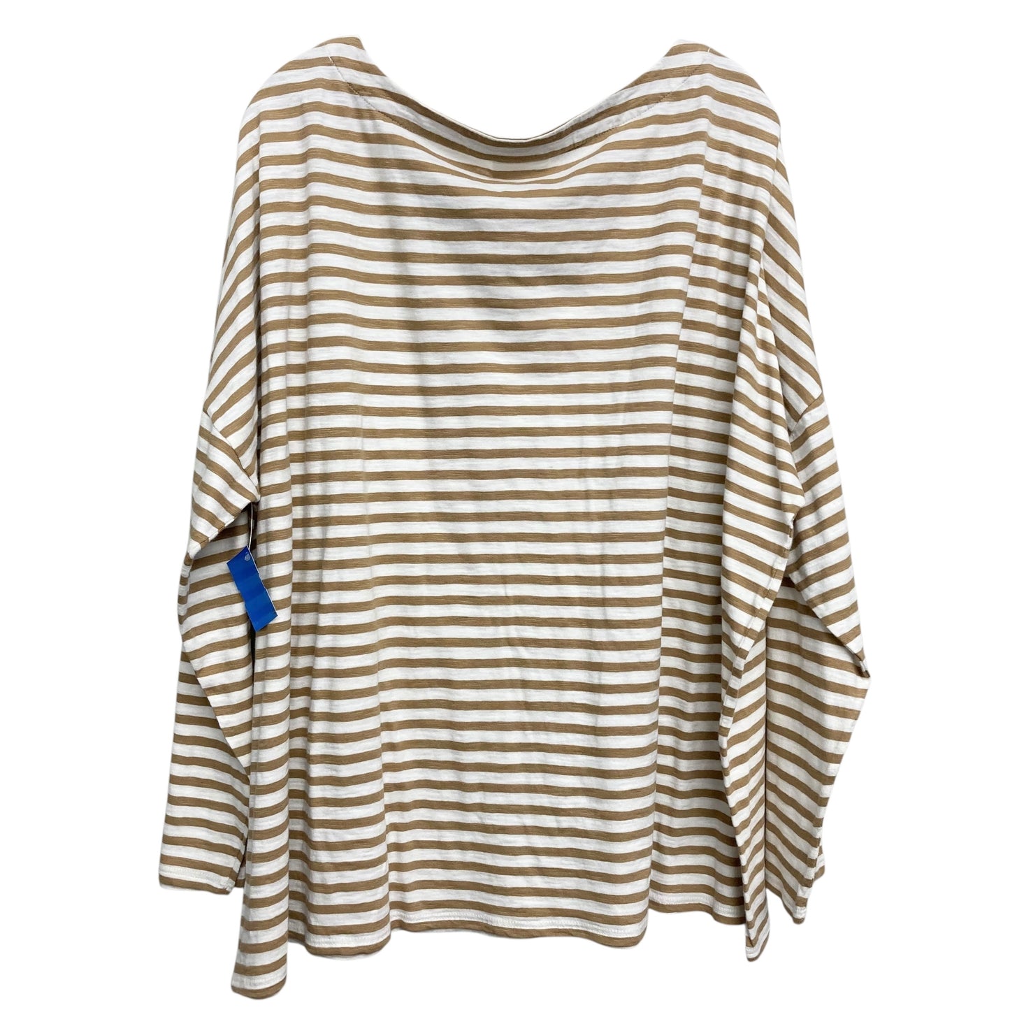 Top Ls Basic By J. Jill In Striped Pattern, Size:3X