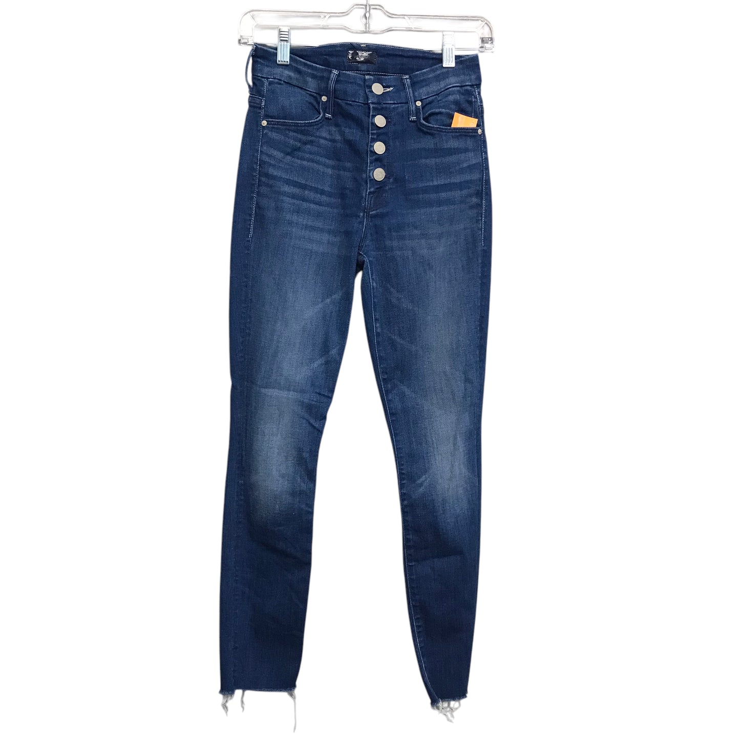 Jeans Skinny By Mother In Blue Denim, Size:0