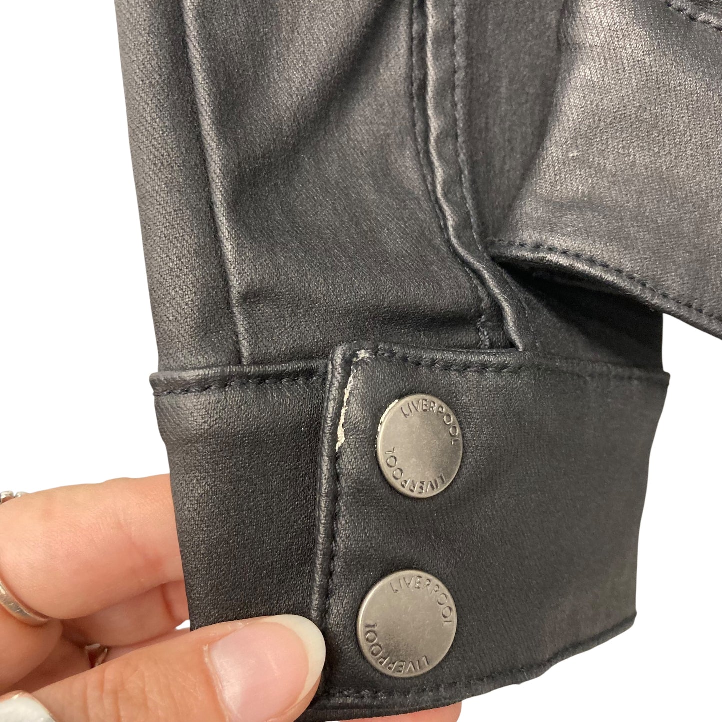 Jacket Moto By Liverpool In Black, Size:Xs