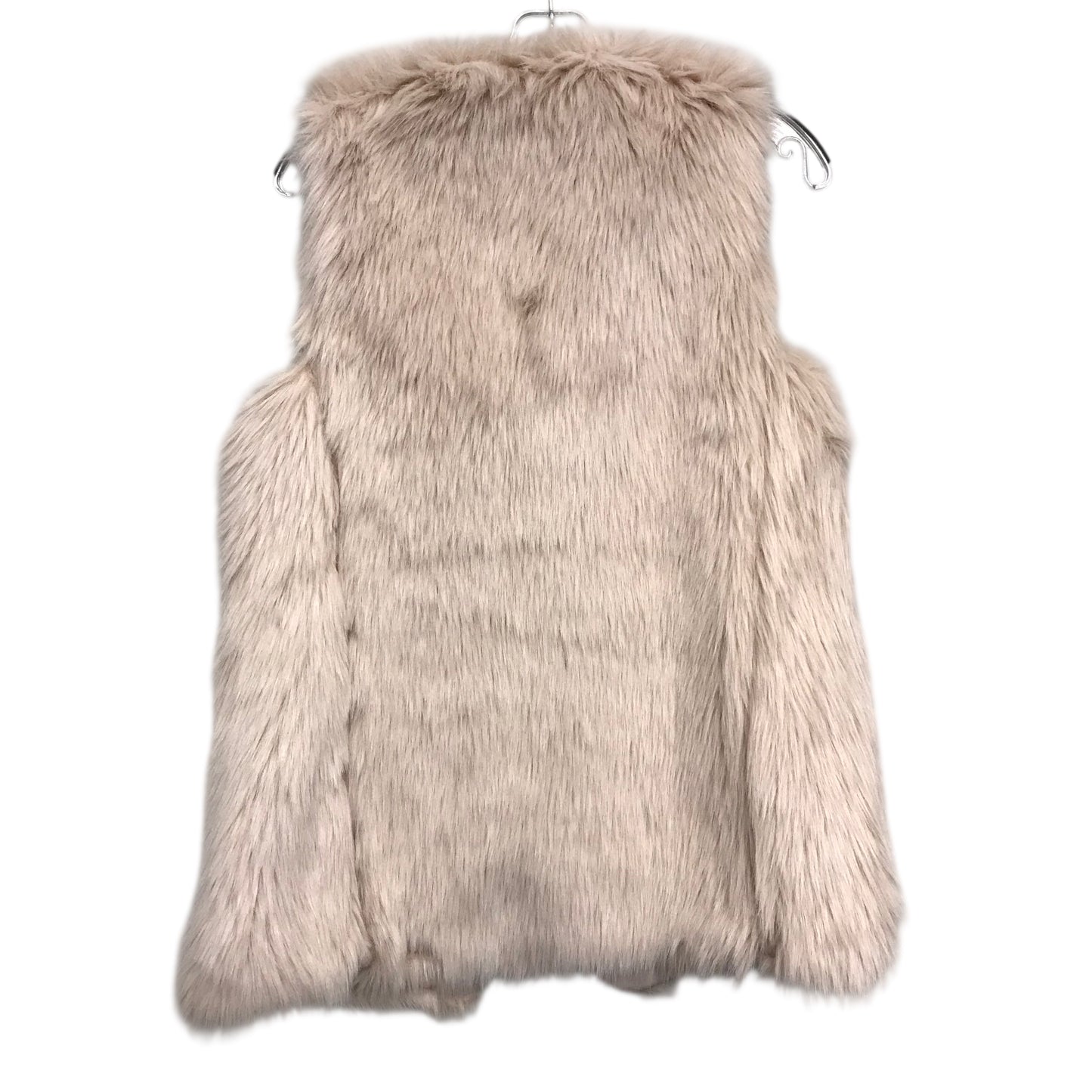 Vest Faux Fur & Sherpa By Gap In Tan, Size:Xs