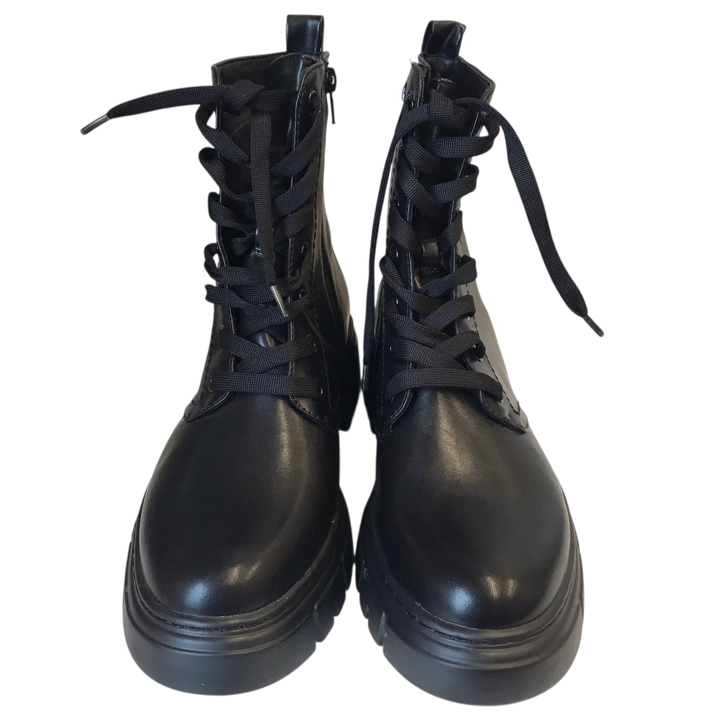 BOOTS COMBAT by LIMELIGHT in BLACK, Size:9