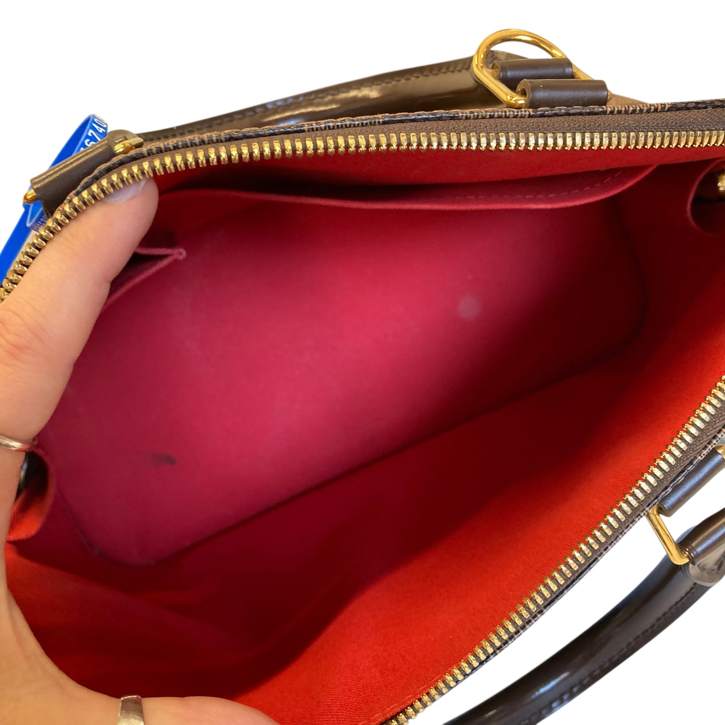 Handbag Luxury Designer By Louis Vuitton In Brown, Size:Medium