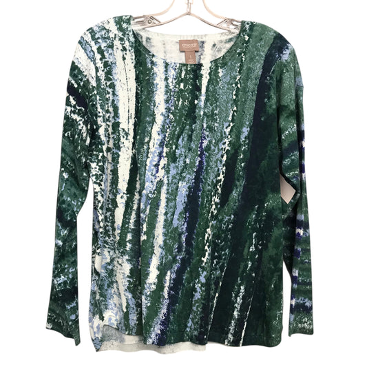 Top Ls By Chicos In Blue & Green, Size:M