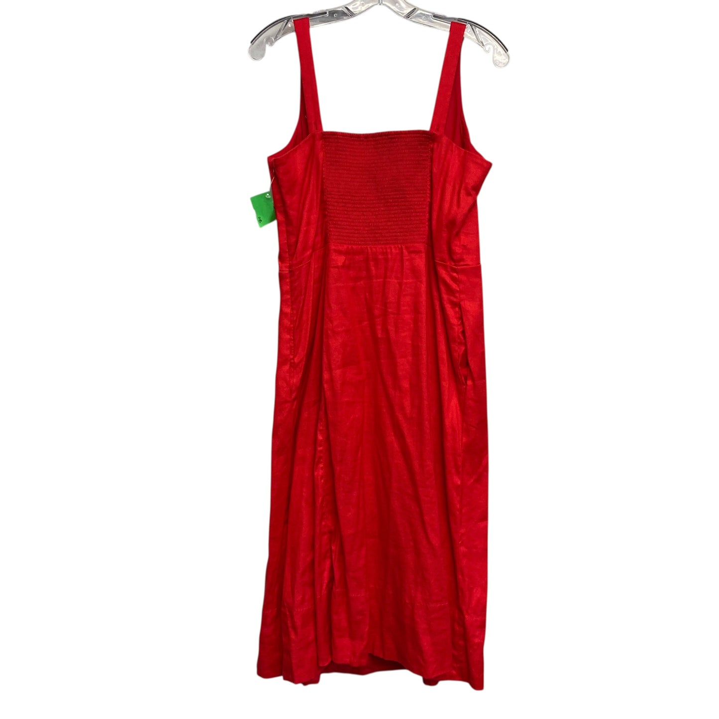 Dress Casual Midi By Banana Republic In Red, Size:L
