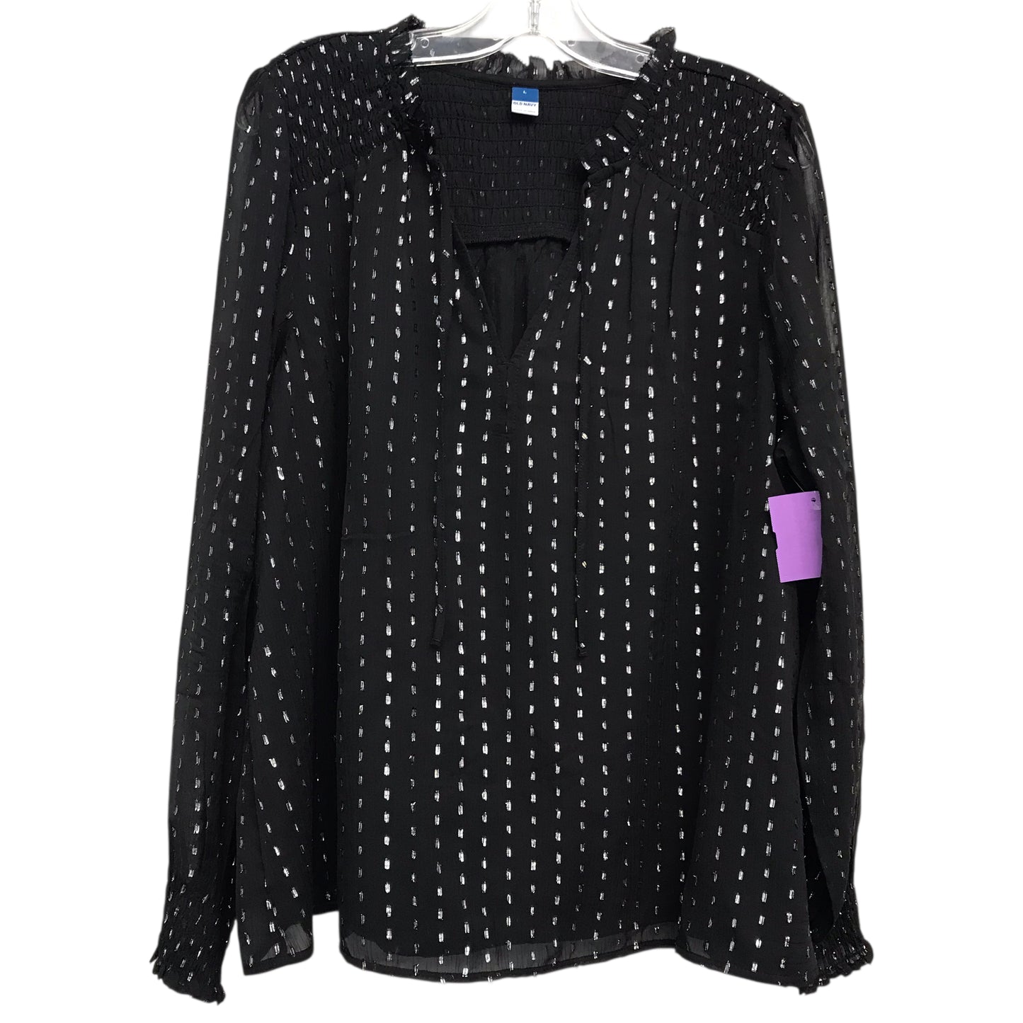 Top Ls By Old Navy In Black, Size:L