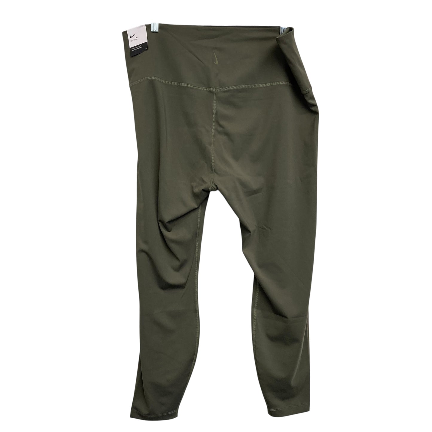 Athletic Leggings By Nike In Green, Size:2X